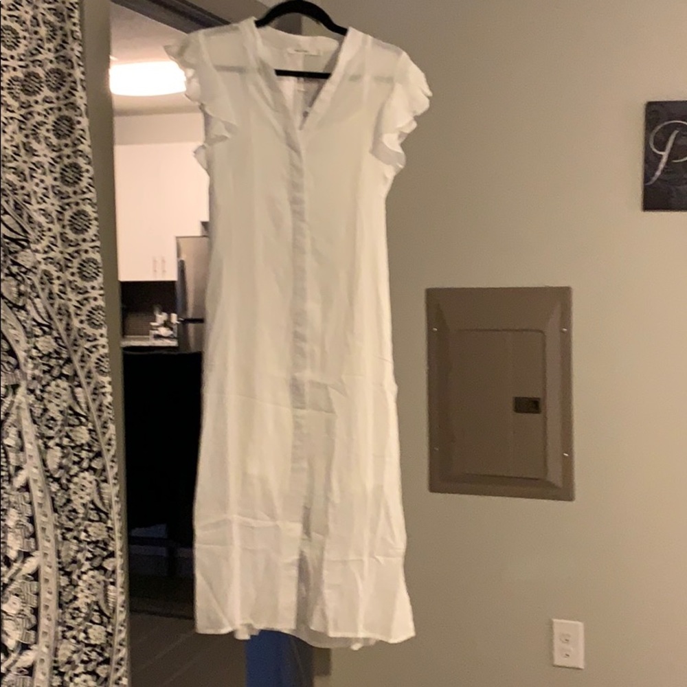 White “all occasion” flowy midi dress